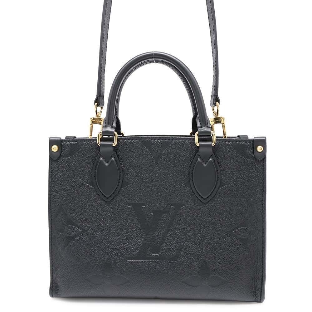 Louis Vuitton Monogram Empreinte OnTheGo Handbag Black Shoulder Bag